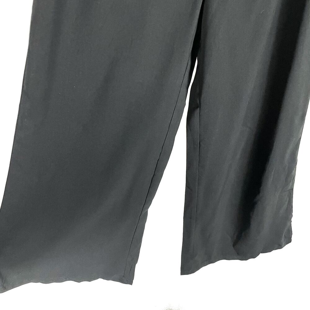 Superdown Brooke Black Wide Leg Pants Cropped High Rise‎ Culottes Women's Sz S - Picture 7 of 12